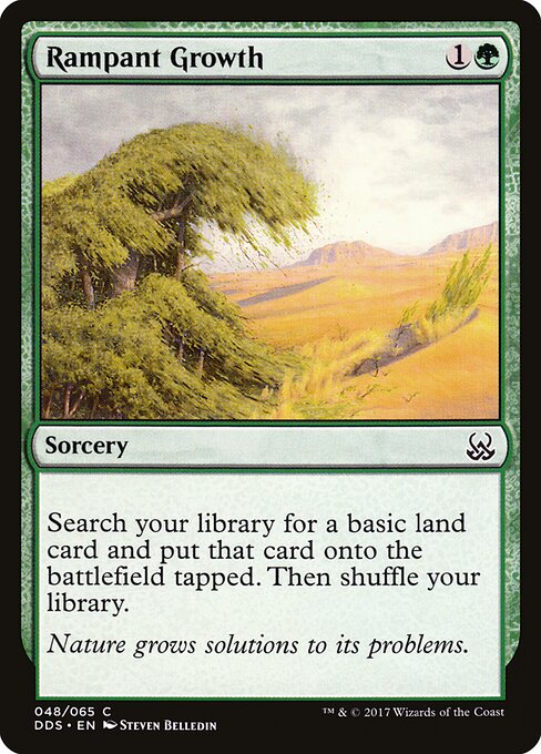 Rampant Growth — Duel Decks: Mind vs. Might #48, art by Steven Belledin