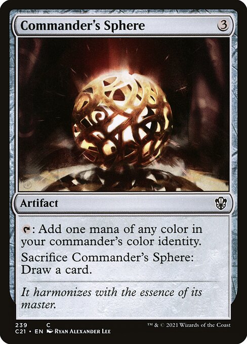 Commander's Sphere — Commander 2021 #239, art by Ryan Alexander Lee