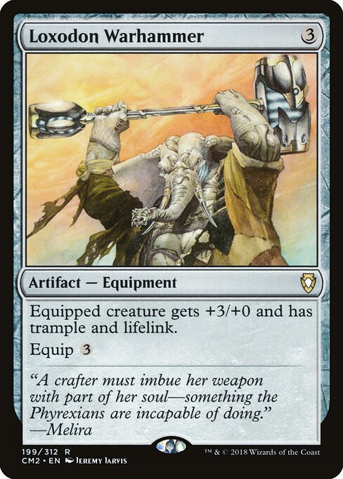 Loxodon Warhammer — Commander Anthology Volume II #199, art by Jeremy Jarvis