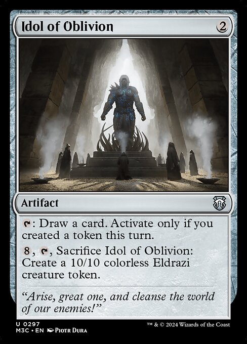Idol of Oblivion — Modern Horizons 3 Commander #297, art by Piotr Dura
