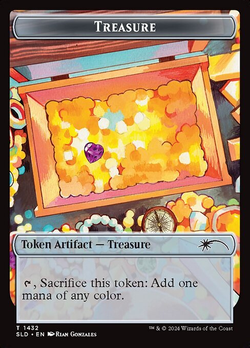 Treasure — Secret Lair Drop #1432, art by Rian Gonzales