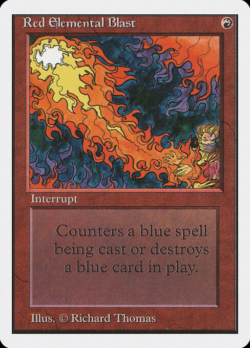 Red Elemental Blast — Unlimited Edition #170, art by Richard Thomas