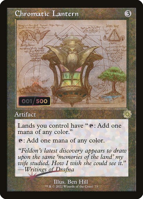 Chromatic Lantern — The Brothers' War Retro Artifacts #73z, art by Ben Hill