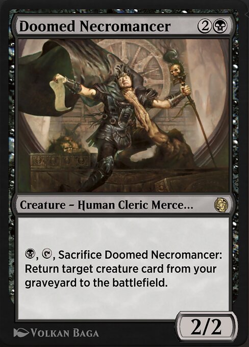 Doomed Necromancer — Jumpstart Arena Exclusives #137, art by Volkan Baǵa