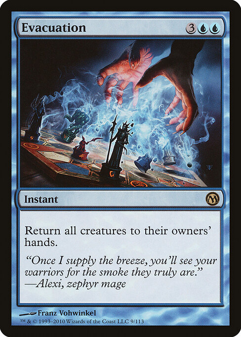 Evacuation — Duels of the Planeswalkers #9, art by Franz Vohwinkel