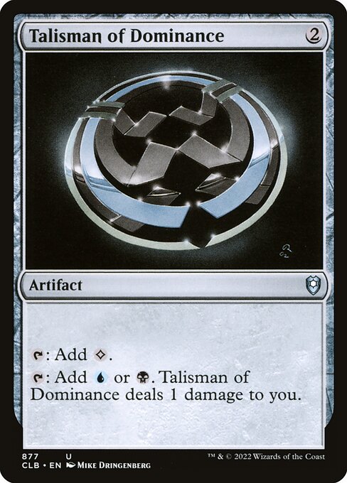 Talisman of Dominance — Commander Legends: Battle for Baldur's Gate #877, art by Mike Dringenberg