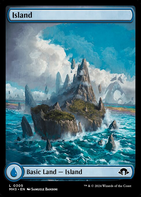 Island — Modern Horizons 3 #305, art by Samuele Bandini