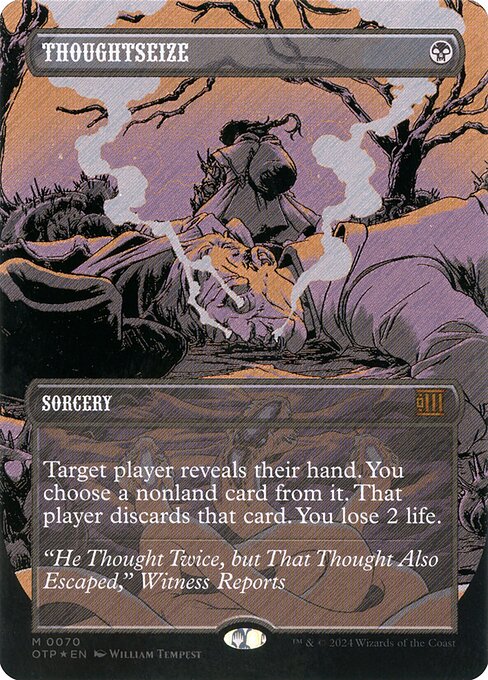 Thoughtseize — Breaking News #70, art by William Tempest