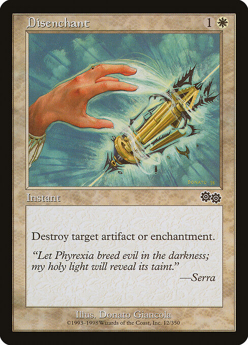 Disenchant — Urza's Saga #12, art by Donato Giancola