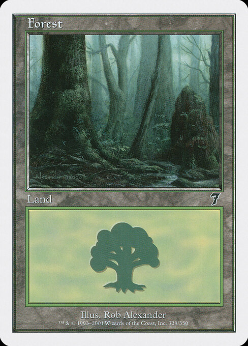 Forest — Seventh Edition #329, art by Rob Alexander