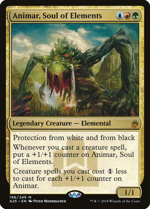 Animar, Soul of Elements — Masters 25 #196, art by Peter Mohrbacher