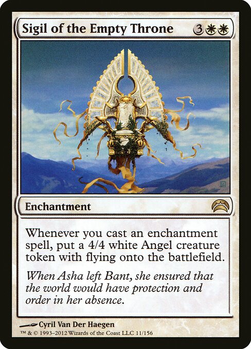 Sigil of the Empty Throne — Planechase 2012 #11, art by Cyril Van Der Haegen