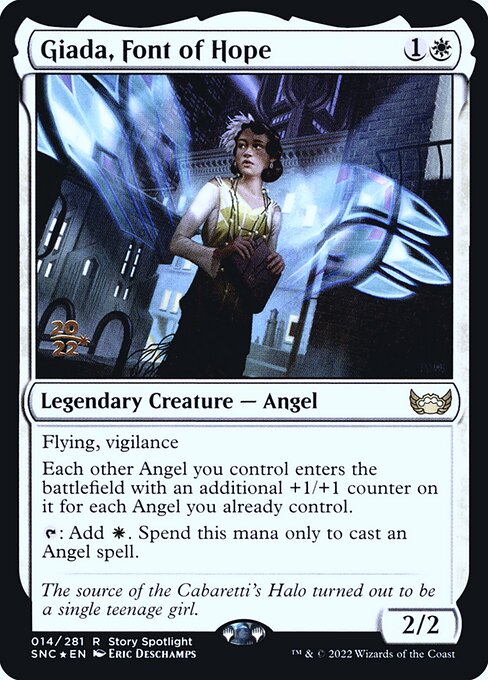 Giada, Font of Hope — Streets of New Capenna Promos #14s, art by Eric Deschamps