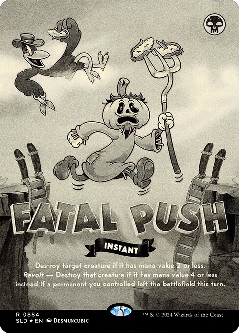 Fatal Push — Secret Lair Drop #884, art by Desmuncubic