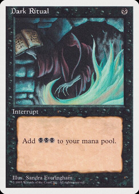 Dark Ritual — Rivals Quick Start Set #18, art by Sandra Everingham