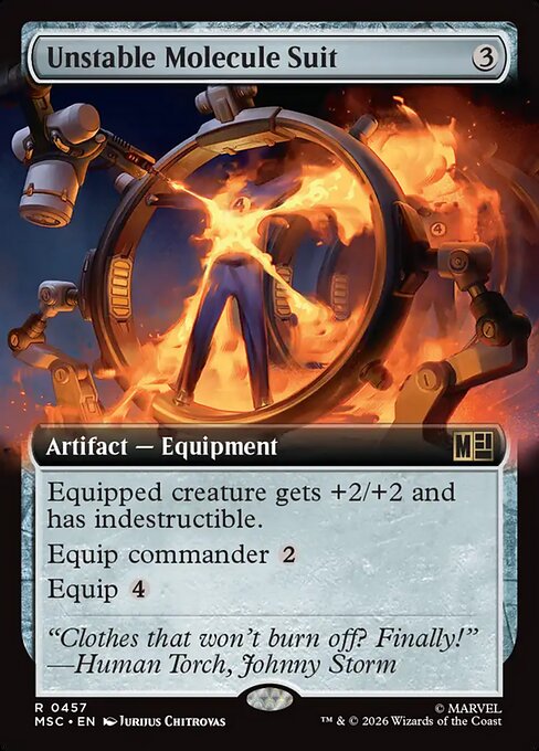 Unstable Molecule Suit — Marvel Super Heroes Commander #457, art by Jurijus Chitrovas