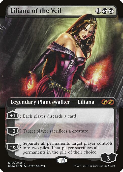 Liliana of the Veil — Ultimate Box Topper #U10, art by Steve Argyle