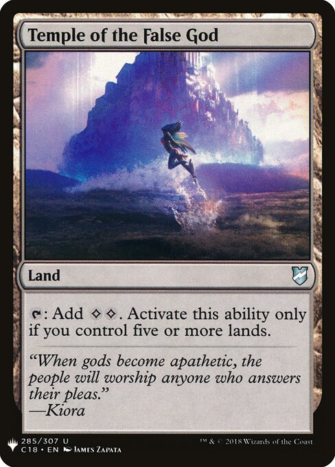 Temple of the False God — The List #C18-285, art by James Zapata