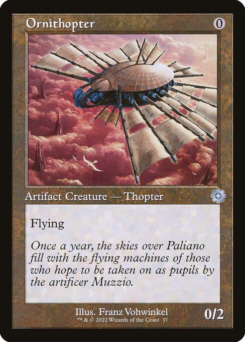 Ornithopter — The Brothers' War Retro Artifacts #37, art by Franz Vohwinkel