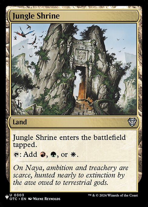 Jungle Shrine — The List #OTC-303, art by Wayne Reynolds