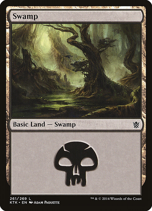 Swamp — Khans of Tarkir #261, art by Adam Paquette