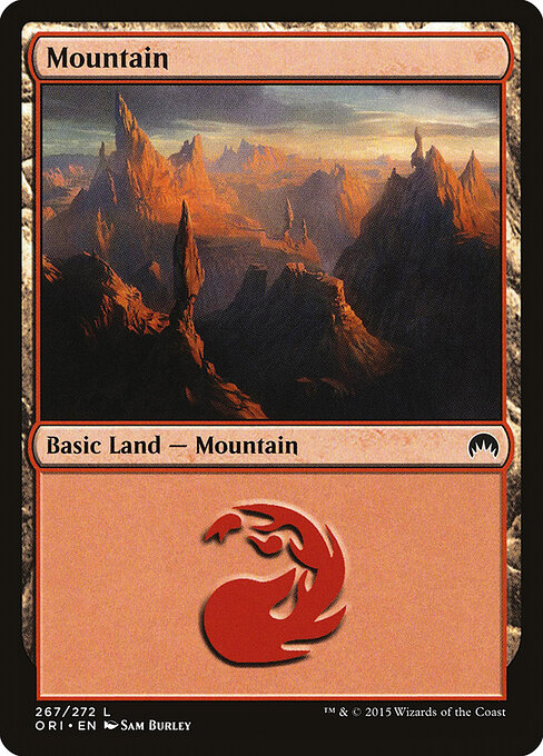 Mountain — Magic Origins #267, art by Sam Burley