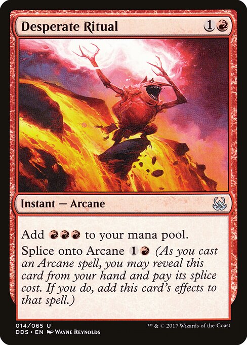 Desperate Ritual — Duel Decks: Mind vs. Might #14, art by Wayne Reynolds
