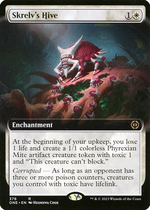 Skrelv's Hive — Phyrexia: All Will Be One #376, art by Heonhwa
