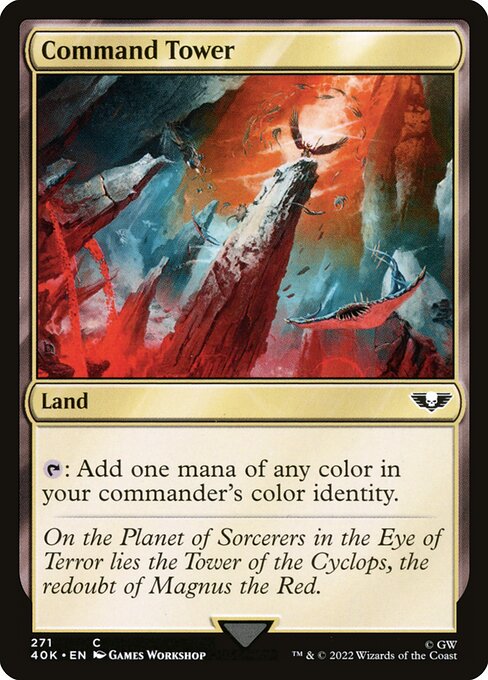 Command Tower — Warhammer 40,000 Commander #271, art by Games Workshop
