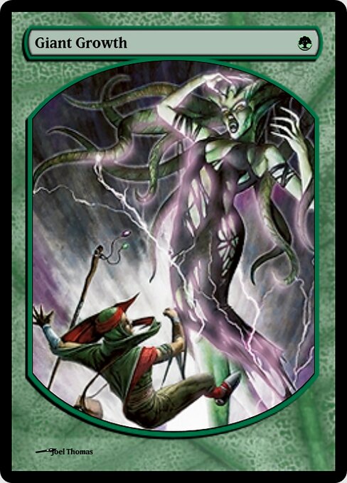 Giant Growth — Magic Online Promos #35824, art by Joel Thomas