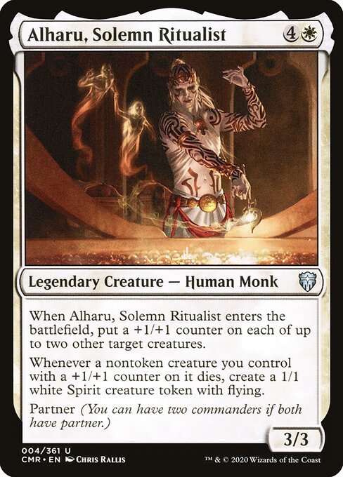 Alharu, Solemn Ritualist — Commander Legends #4, art by Chris Rallis