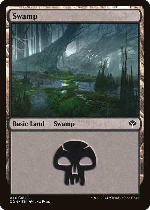 Swamp — Duel Decks: Speed vs. Cunning #40, art by Jung Park