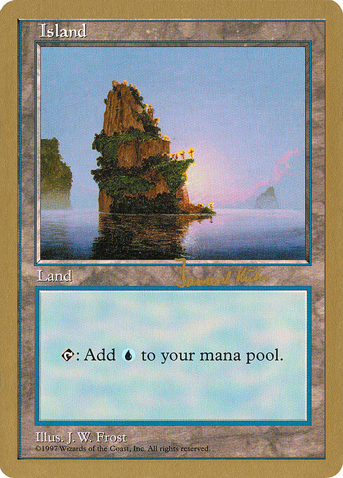 Island — World Championship Decks 1997 #jk435, art by J. W. Frost