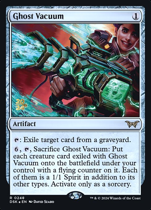 Ghost Vacuum — Duskmourn: House of Horror Promos #248s, art by David Szabo