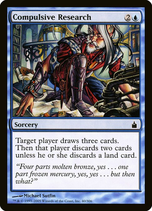 Compulsive Research — Ravnica: City of Guilds #40, art by Michael Sutfin