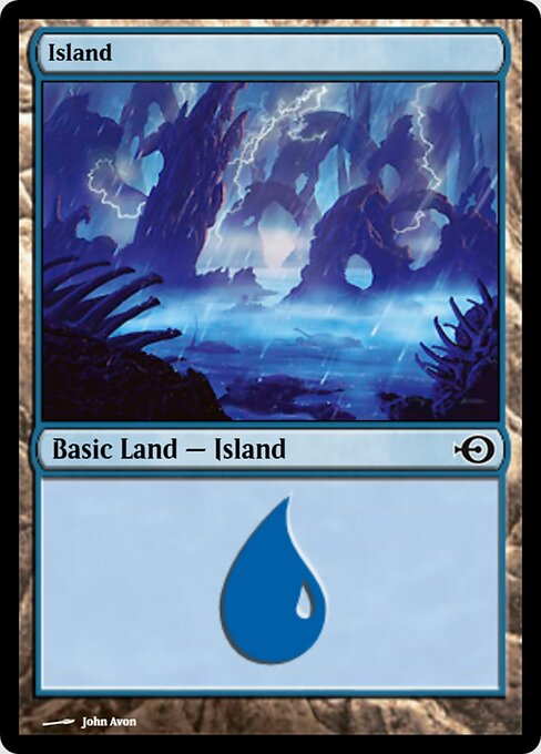 Island — Magic Online Promos #40100, art by John Avon