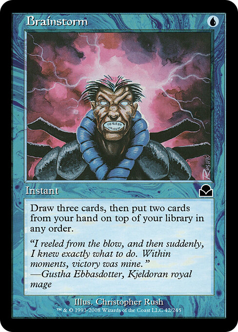Brainstorm — Masters Edition II #42, art by Christopher Rush