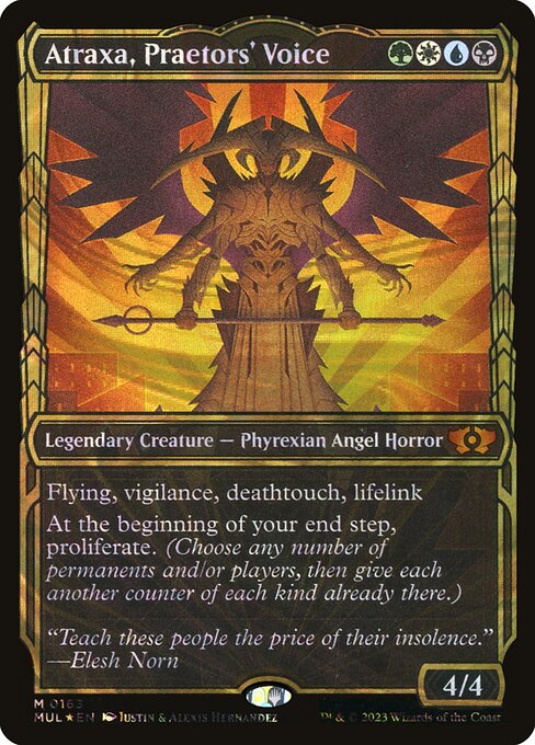 Atraxa, Praetors' Voice — Multiverse Legends #163, art by Justin Hernandez & Alexis Hernandez