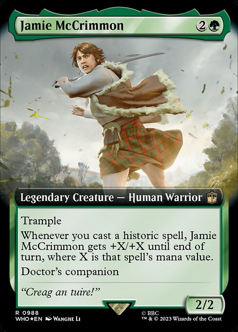 Jamie McCrimmon — Doctor Who #988, art by Wangjie Li