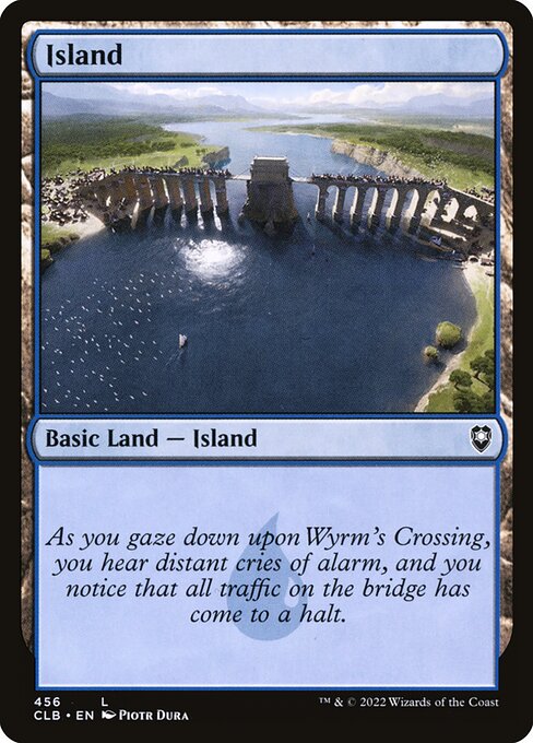 Island — Commander Legends: Battle for Baldur's Gate #456, art by Piotr Dura