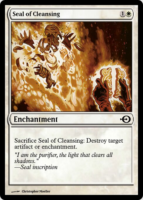 Seal of Cleansing — Magic Online Promos #35132, art by Christopher Moeller