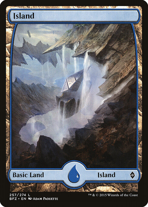 Island — Battle for Zendikar #257, art by Adam Paquette