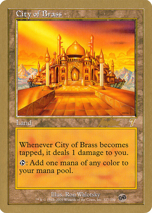 City of Brass — World Championship Decks 2002 #bk327sb, art by Ron Walotsky