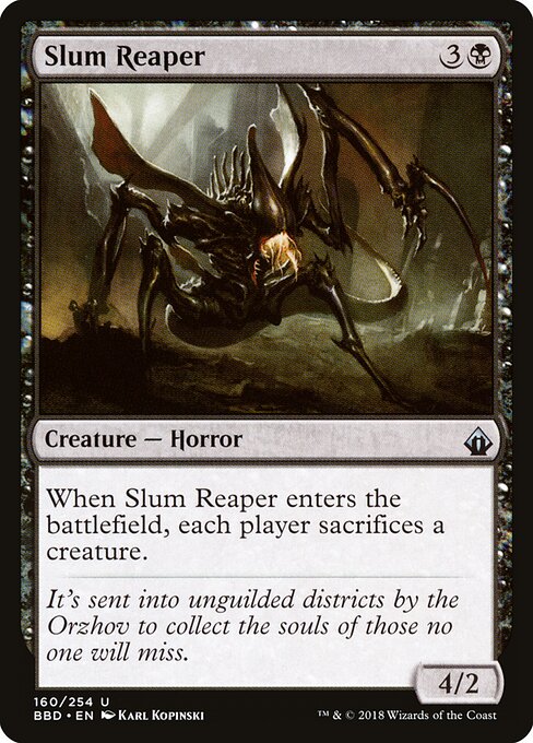 Slum Reaper — Battlebond #160, art by Karl Kopinski