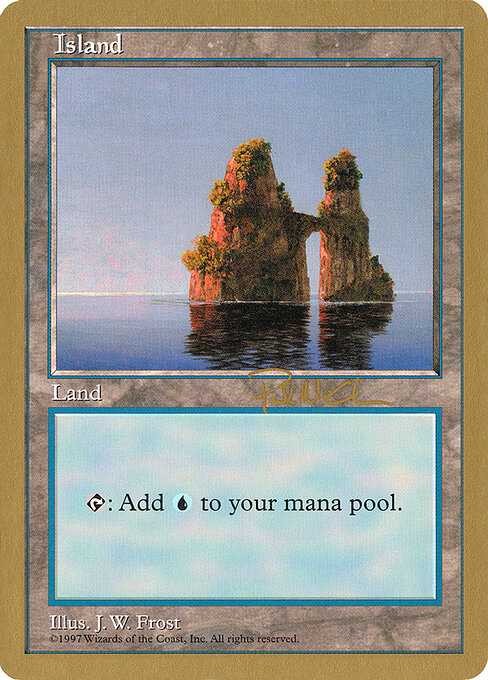 Island — World Championship Decks 1997 #pm436, art by J. W. Frost