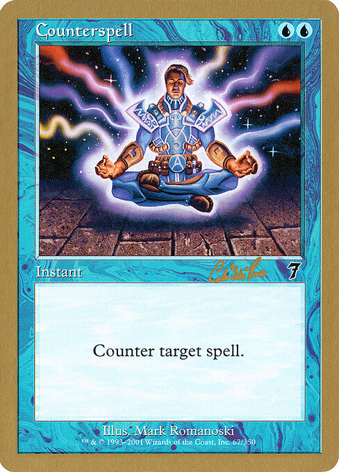 Counterspell — World Championship Decks 2002 #cr67, art by Mark Romanoski