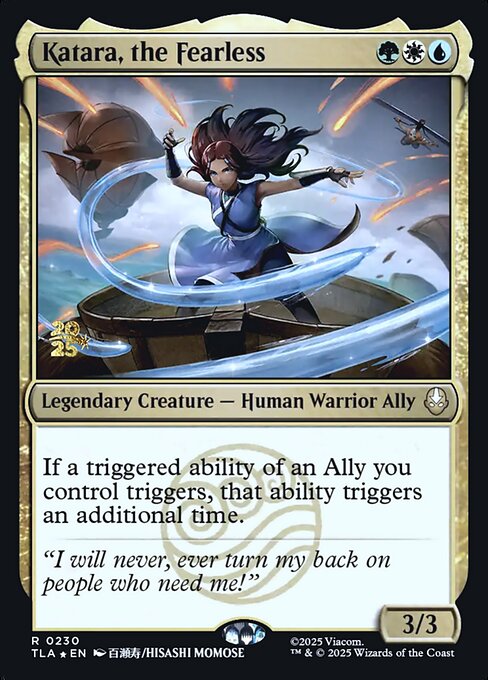 Katara, the Fearless — Avatar: The Last Airbender Promos #230s, art by Hisashi Momose