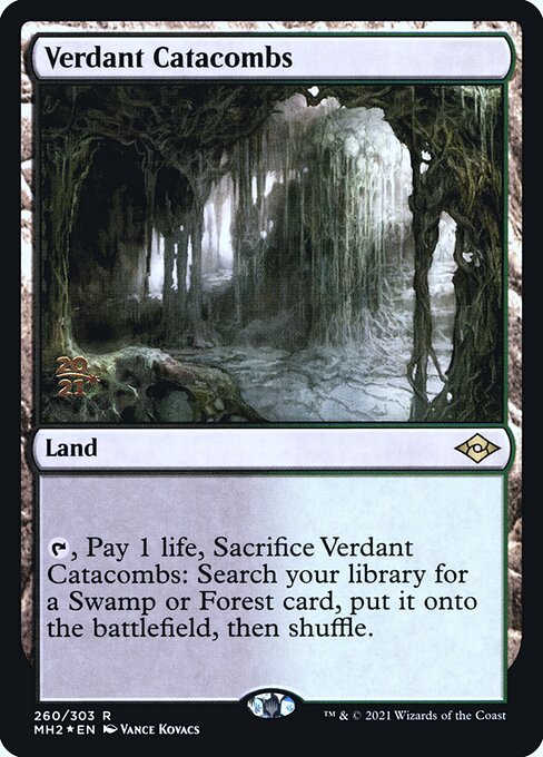 Verdant Catacombs — Modern Horizons 2 Promos #260s, art by Vance Kovacs