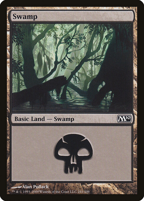 Swamp — Magic 2010 #241, art by Alan Pollack