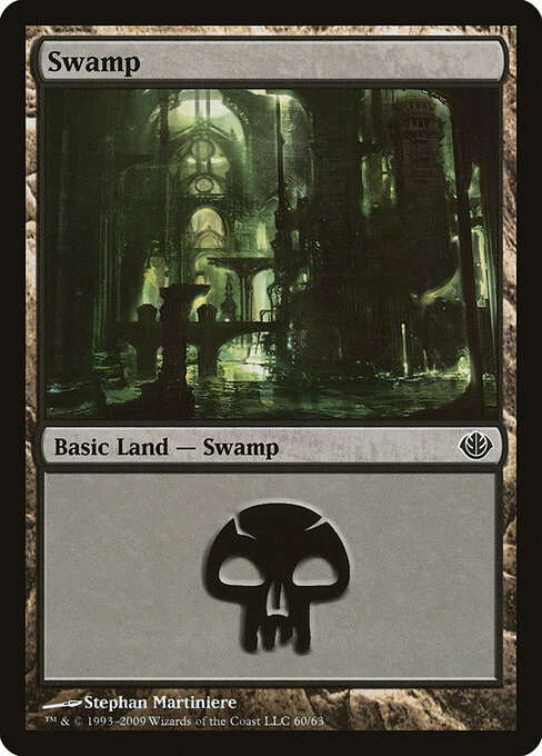 Swamp — Duel Decks: Garruk vs. Liliana #60, art by Stephan Martiniere